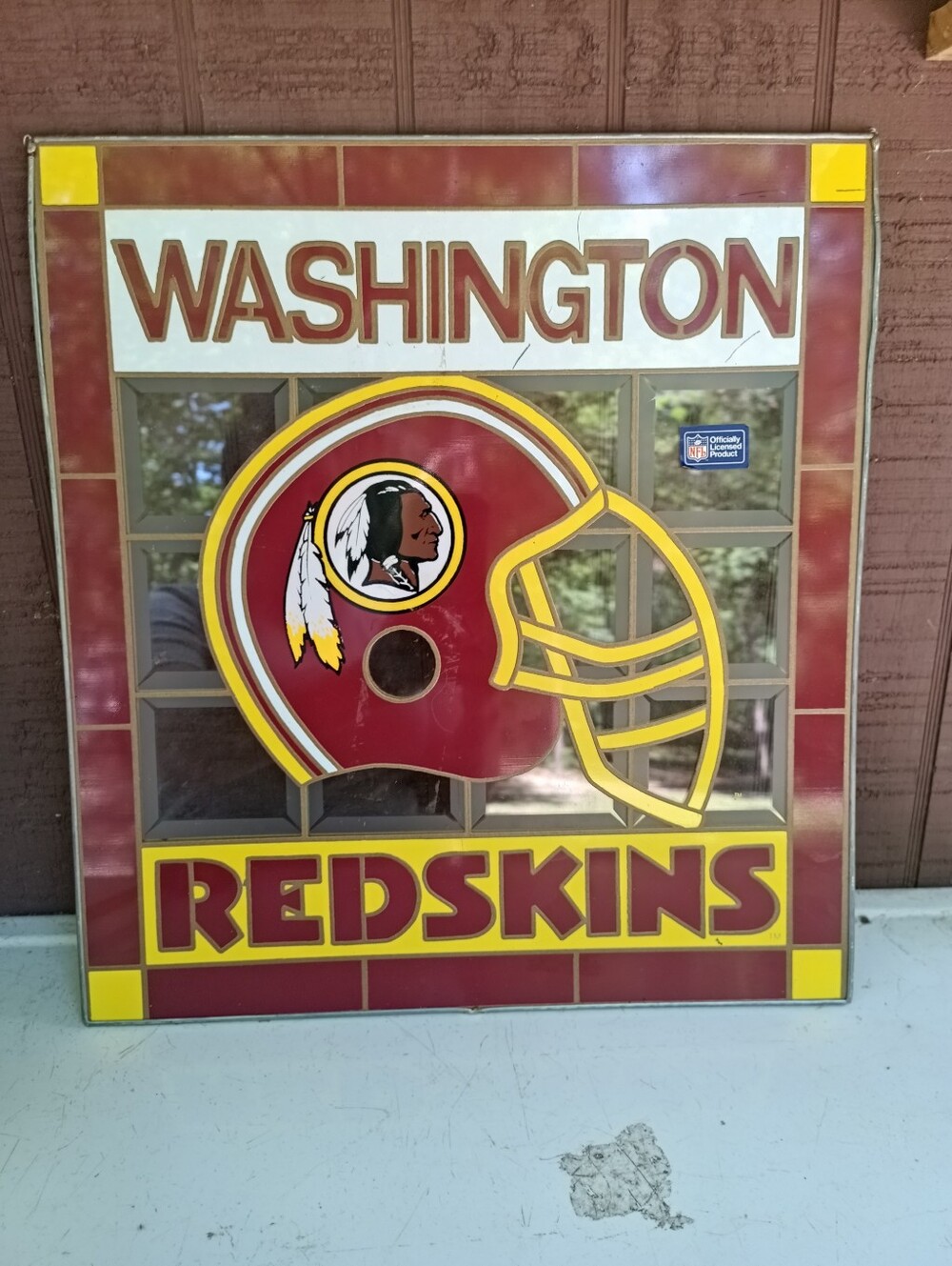 Washington Redskins Glass Panel